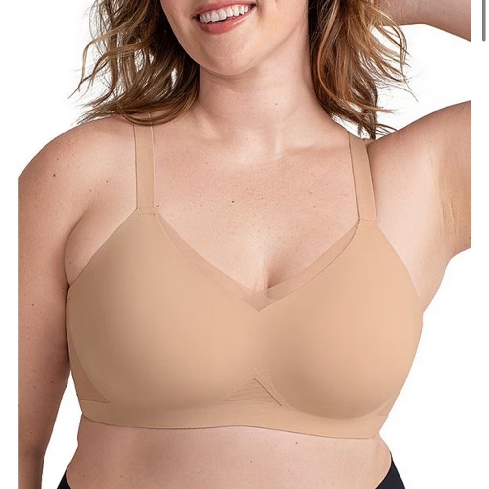 HoneyLove Wire Free CrossOver skin color tan Bra